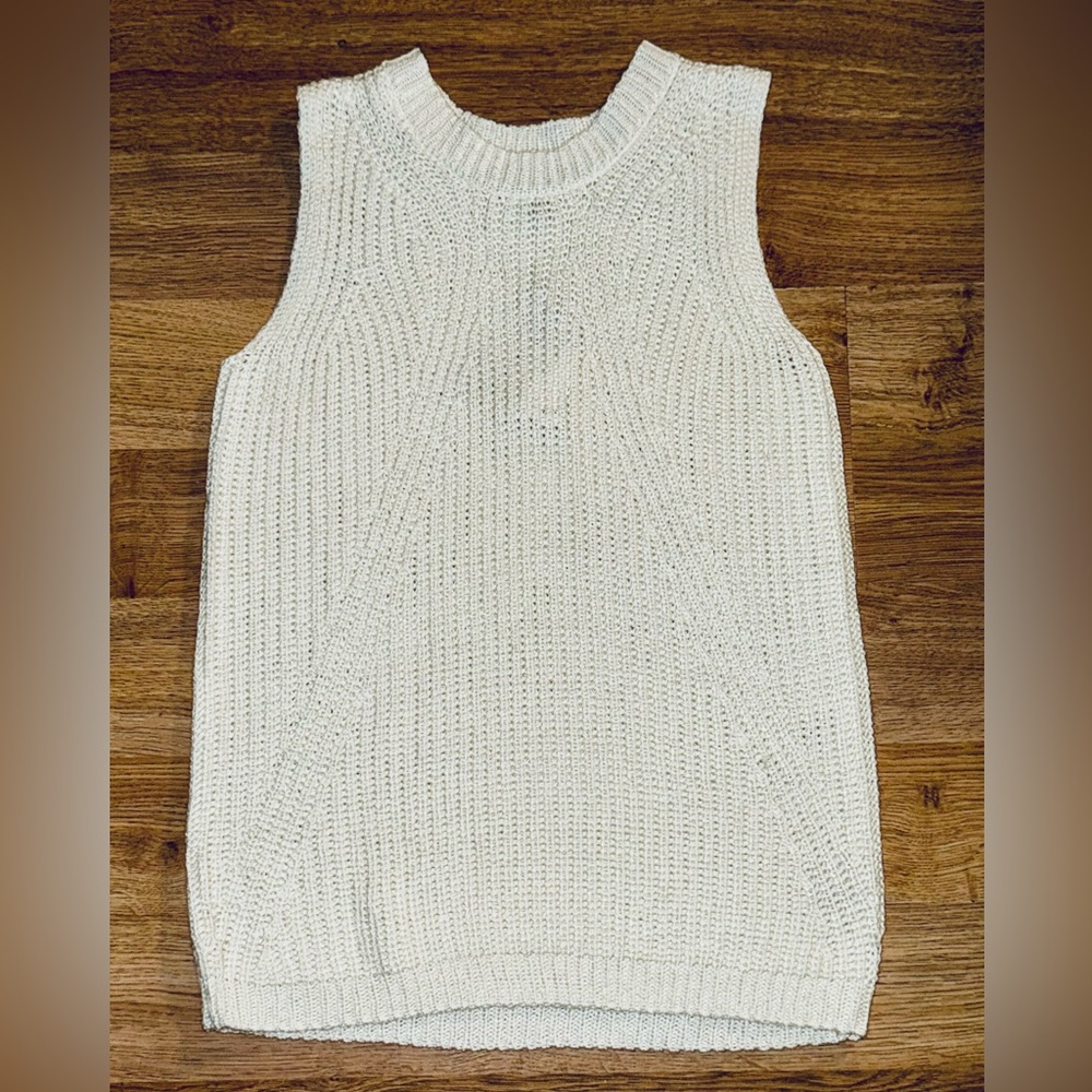 NEW WITH TAG Cream PHILOSOPHY Sweater Tank Sz XS But Fits S-M